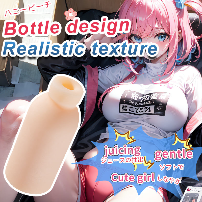 Realistic Juice Bottle Masturbator - Discreet &Skin-Friendly Design