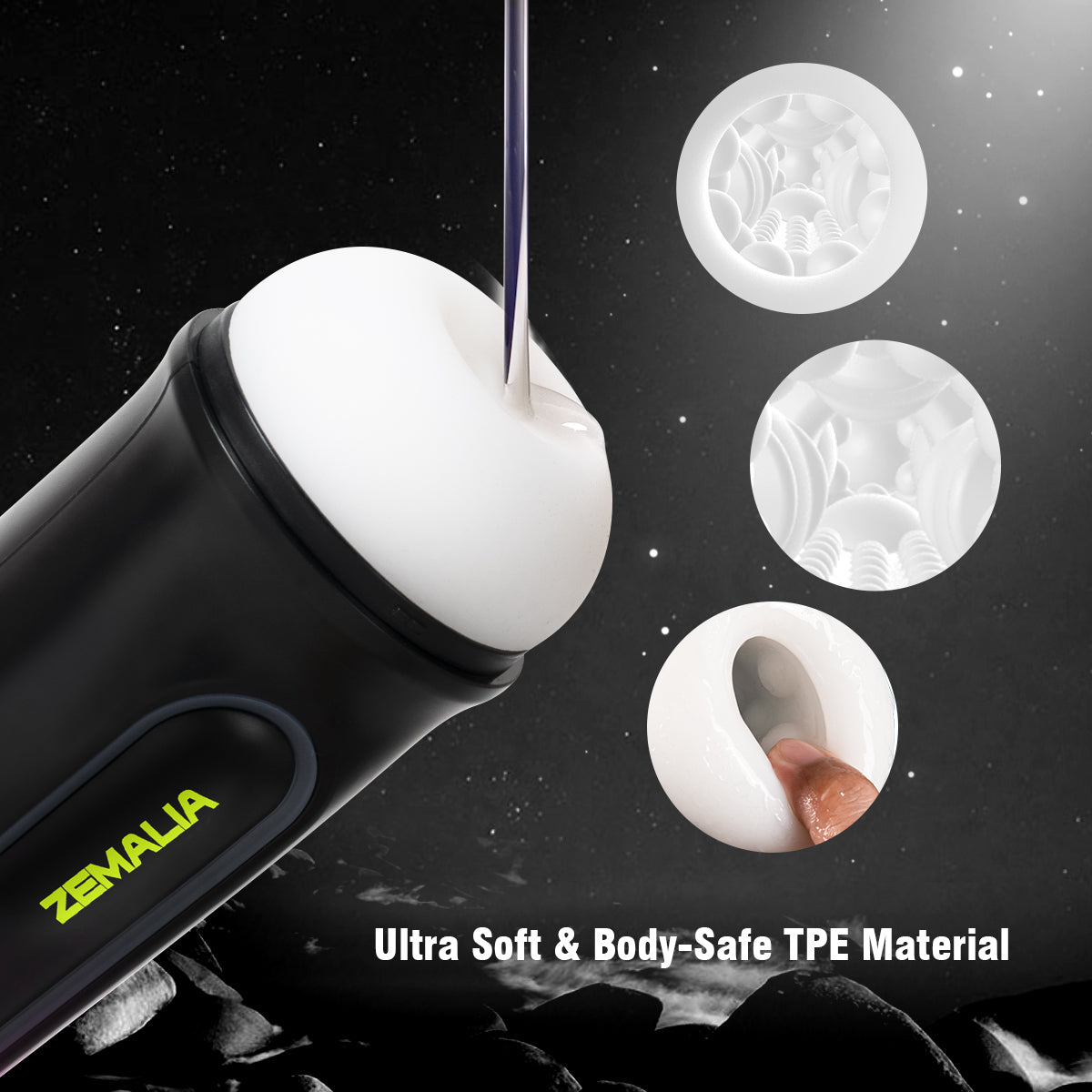 Suction+Vibration 3-in-1 Smart Masturbator Cup