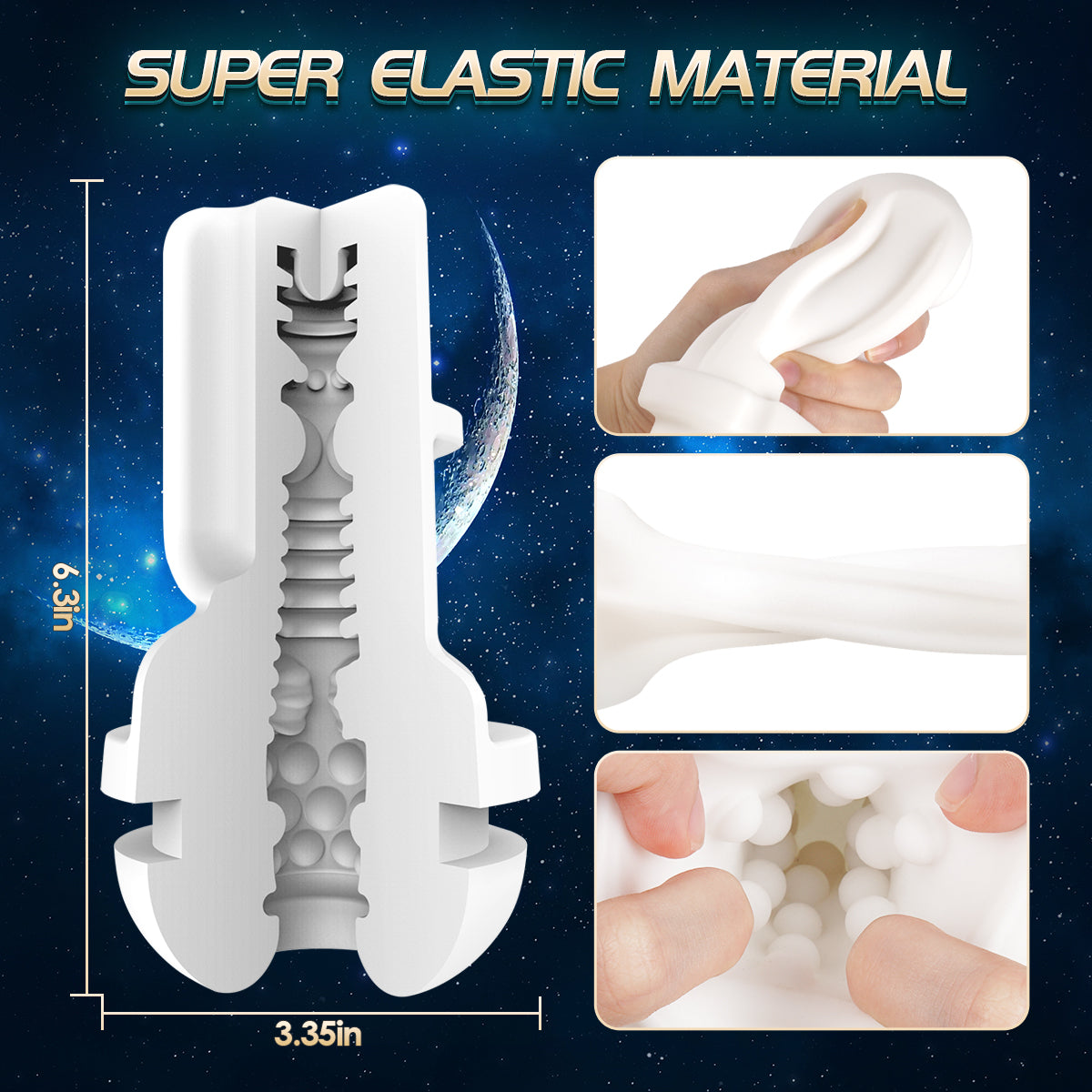 Suction+Vibration 3-in-1 Smart Masturbator Cup