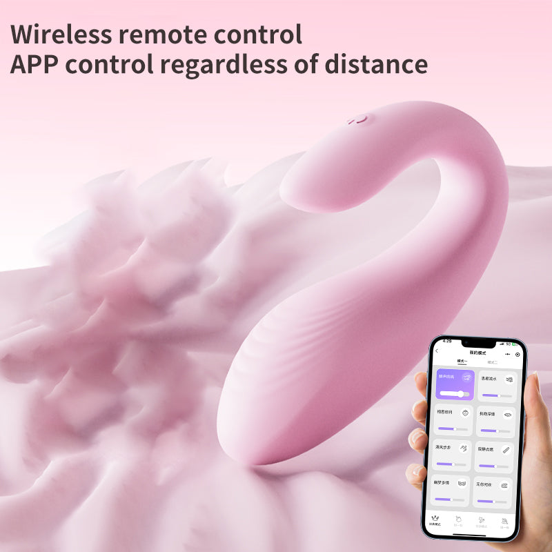 YY HORSE Peach Whale Wearable Vibrator - 9 Vibration Modes & Remote Control