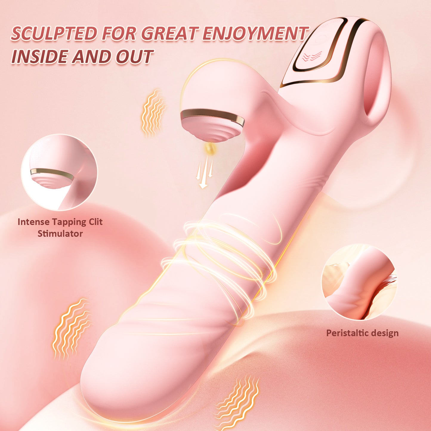 Multi-Motion Sucking & Thruster Vibrator - Heating & Peristaltic Pleasure