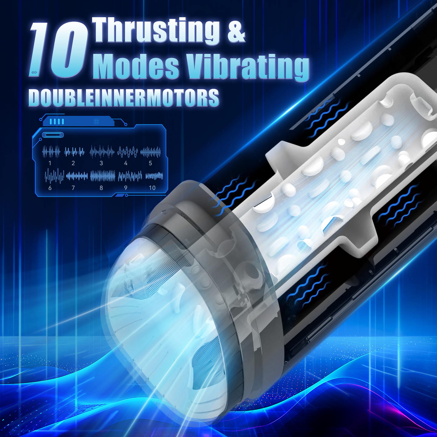 Gamepad Airplane Cup - 10 Thrusting Modes &  Heating Function