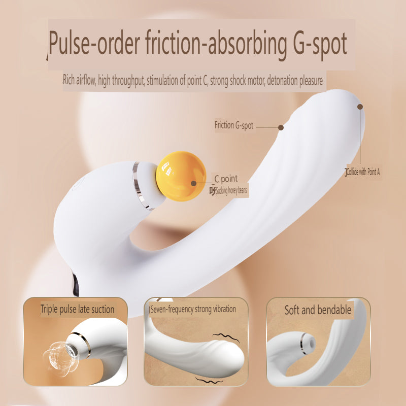 BARBRA Wing Clitoral Stimulator - 3 Suction &  7 Vibration Modes