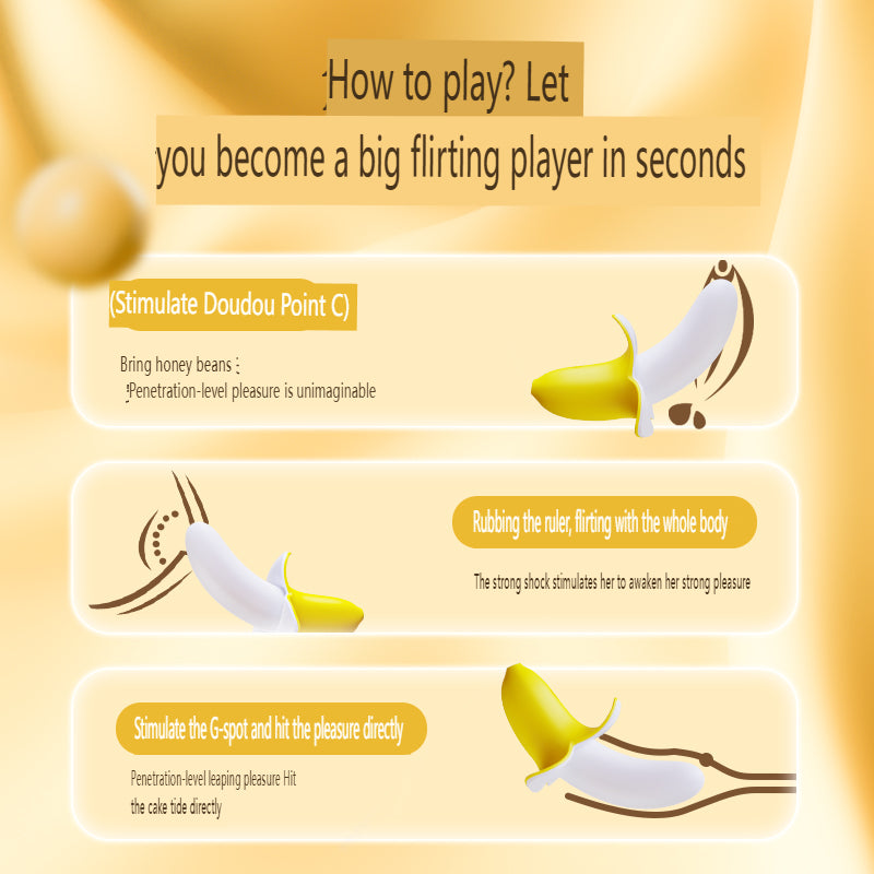 Discreet Banana Vibrator - G - Spot & Clitoris Stimulation