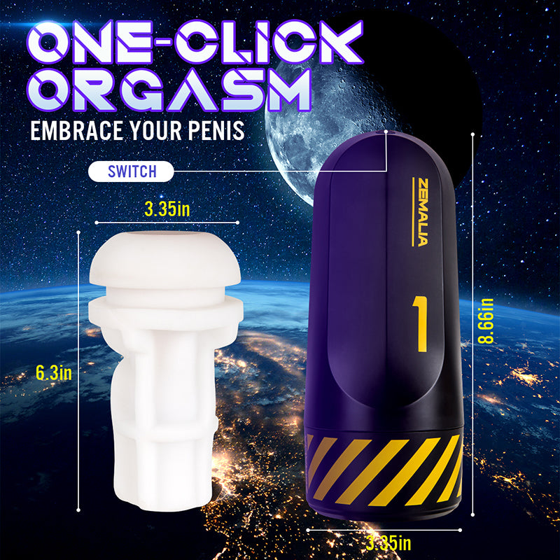 Vibration masturbator- without lube - 5 Vibration Modes & Suction Tech