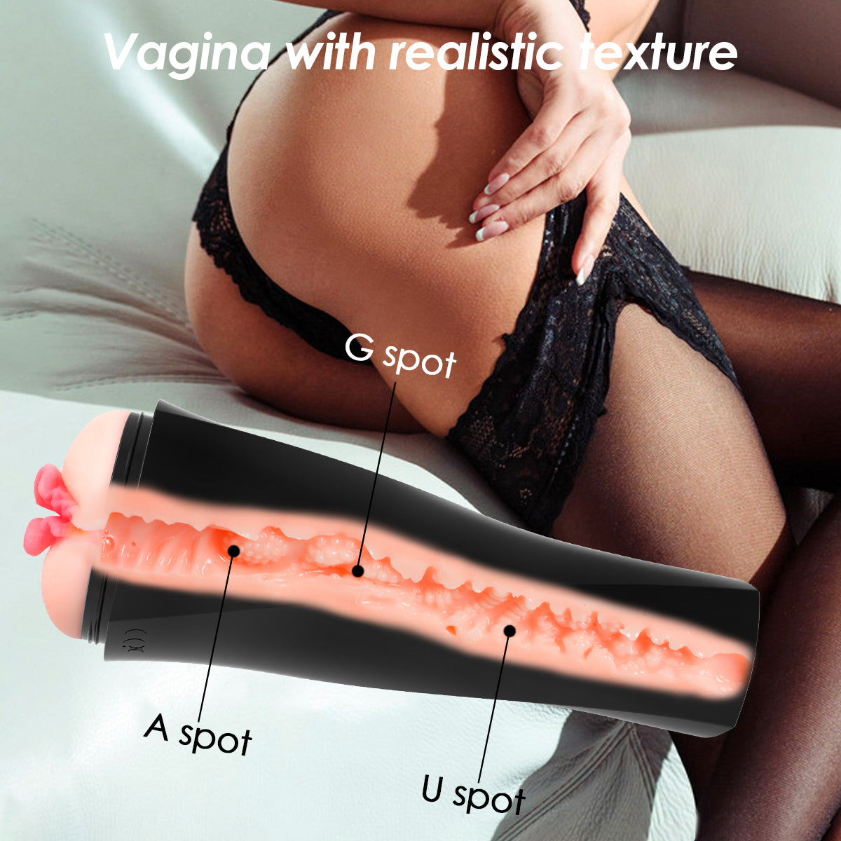 3D Real Touch Masturbator - Ultra-Realistic Pussy Simulation