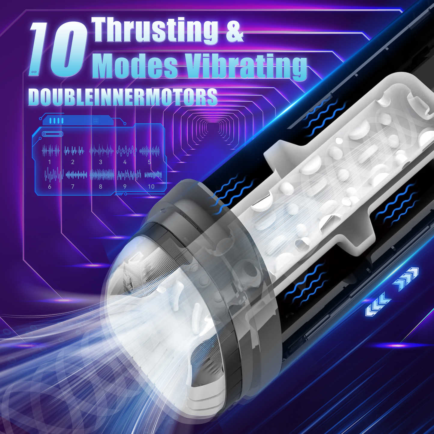 Gamepad Airplane Cup - 10 Thrusting Modes &  Heating Function