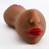 3-in-1 Pocket Vagina Male Dildo with Realistic Face