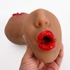 3-in-1 Pocket Vagina Male Dildo with Realistic Face