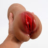 3-in-1 Pocket Vagina Male Dildo with Realistic Face