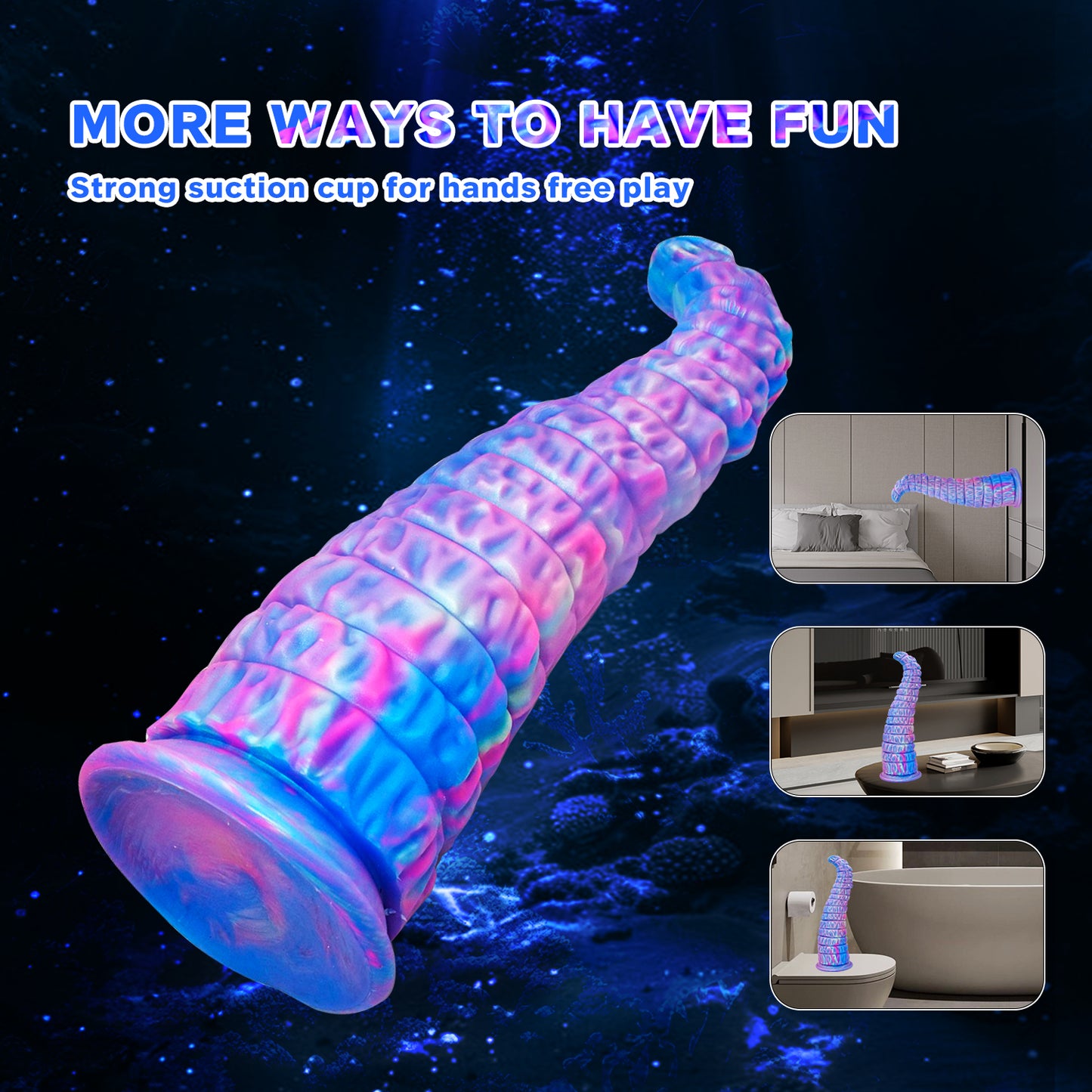 Fantasy Tentacle Dildo - Soft Silicone with Suction Cup