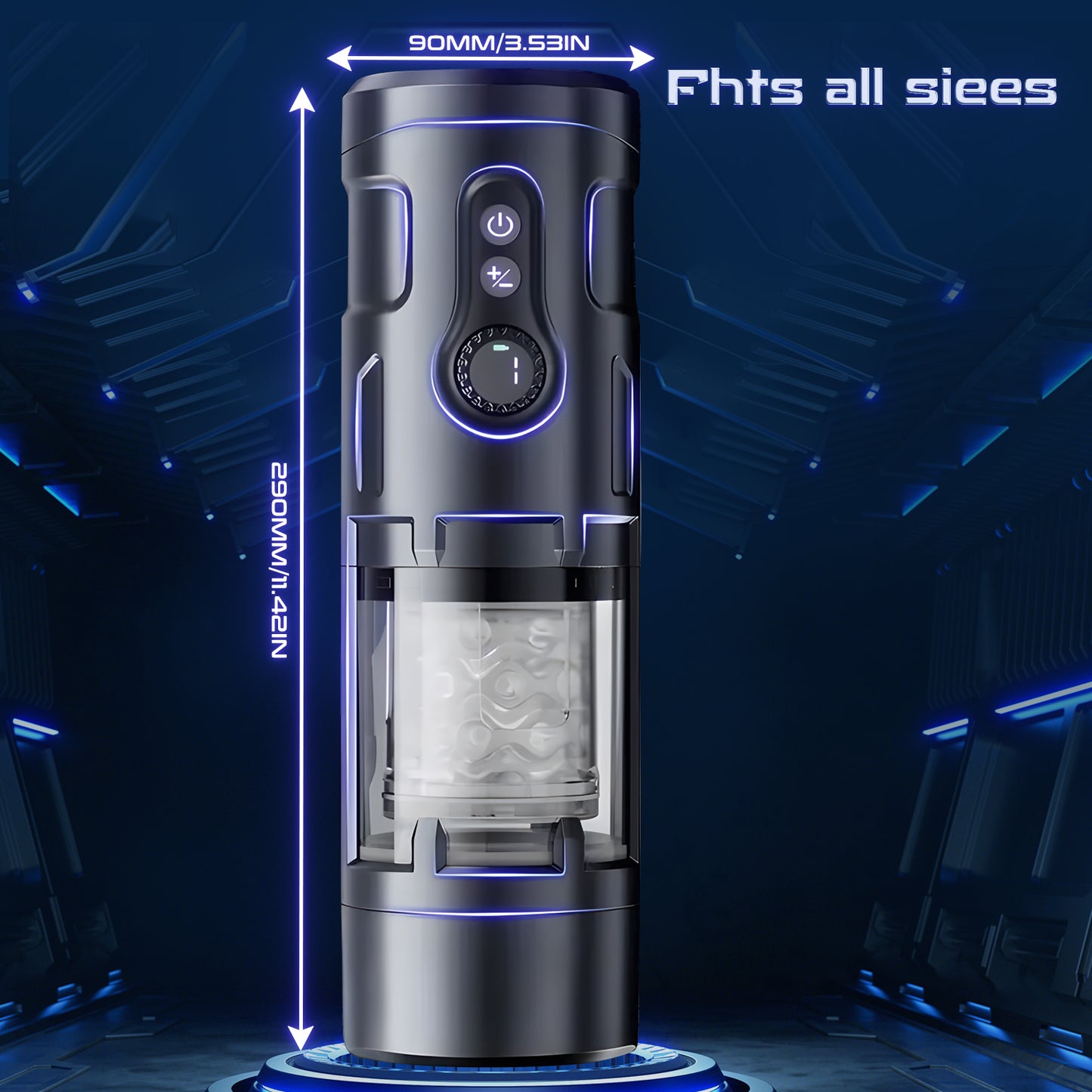 Gundam Cup Screen Display Edition Airplane Cup - 9-Speed Rotation & Vibration